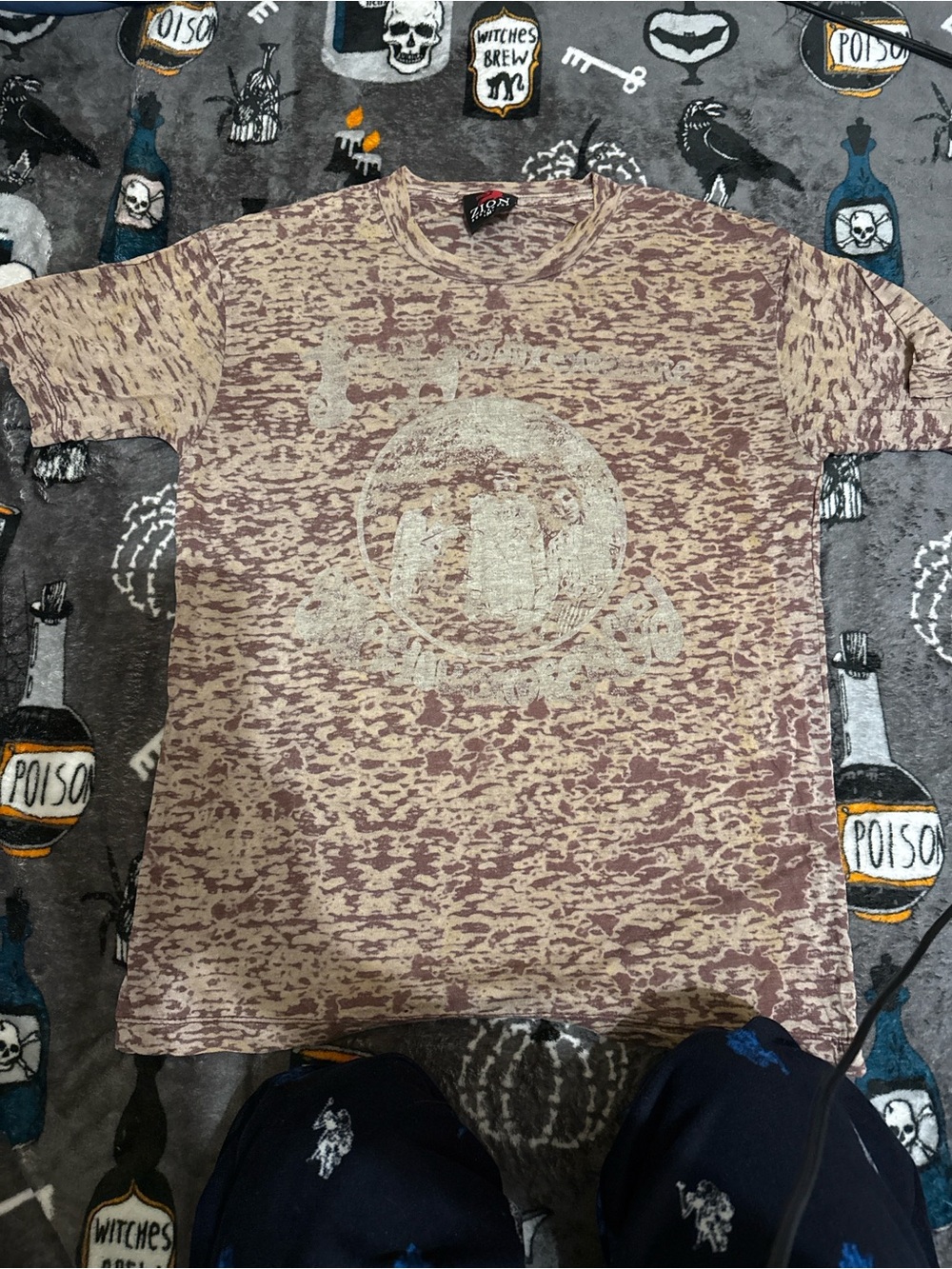 Zion Rootswear Short-Sleeve Jimi Hendrix Tee - Tan & Brown